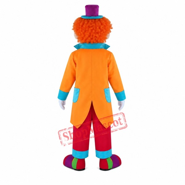Superb Realistic Clown Mascot Costume