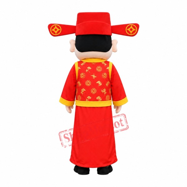 Happy God of Wealth Mascot Costume Happy God of Wealth Mascot Costume