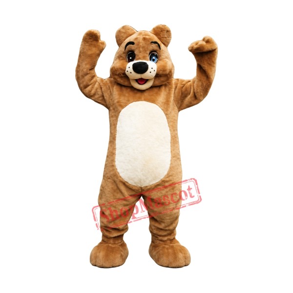 Lovely Lightweight Brown Bear Mascot Costume