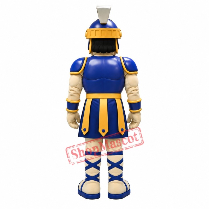 Superb Lightweight Blue Spartan Mascot Costume