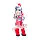 Superb Silver Red Spartan Mascot Costume Superb Silver Red Spartan Mascot Costume