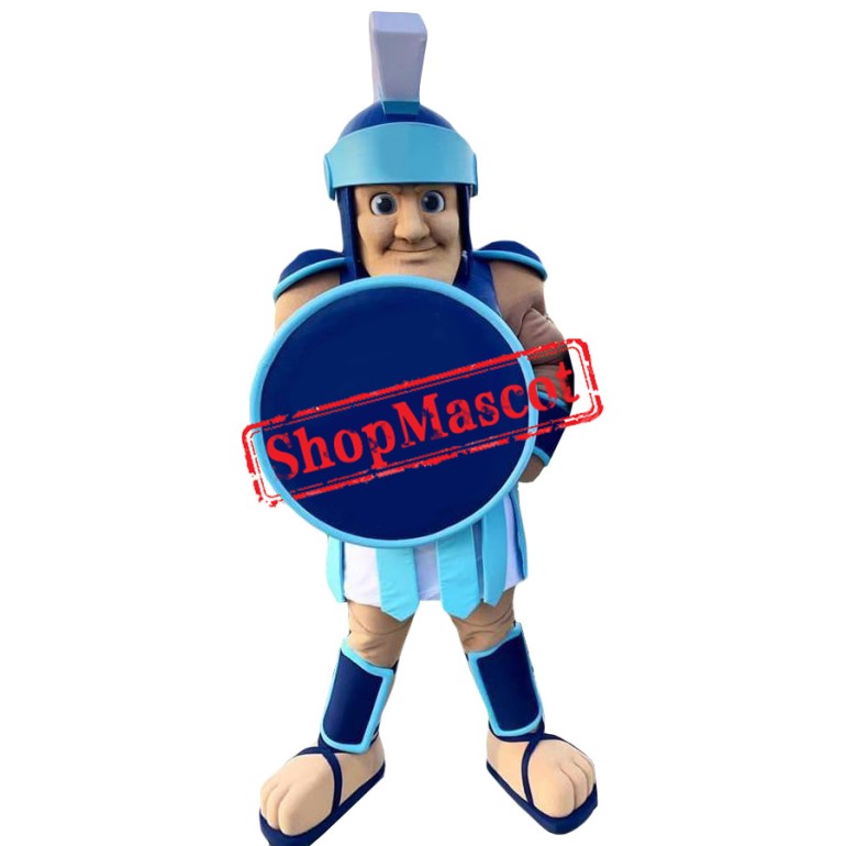 Blue Sport Lightweight Spartan Mascot Costume