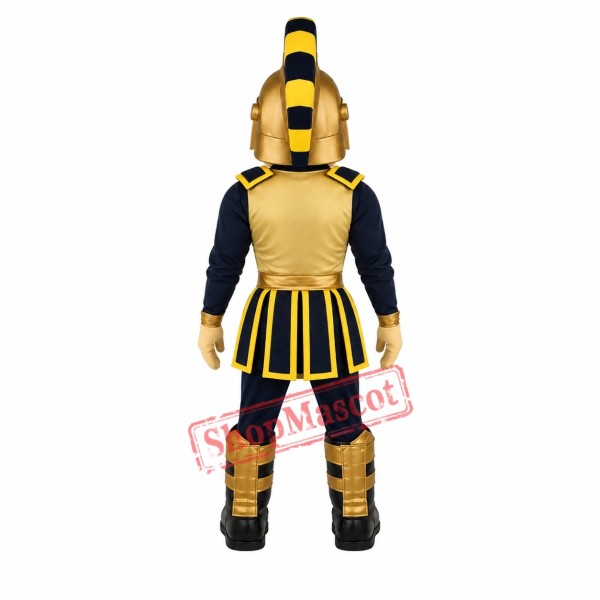 Black Golden Spartan Mascot Costume