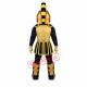 Black Golden Spartan Mascot Costume Black Golden Spartan Mascot Costume