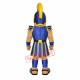 Yellow Blue Spartan Mascot Costume