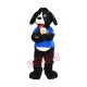 Black White Dog Mascot Costume