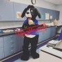 Black White Dog Mascot Costume