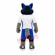 Blue White Wolf Mascot Costume Blue White Wolf Mascot Costume