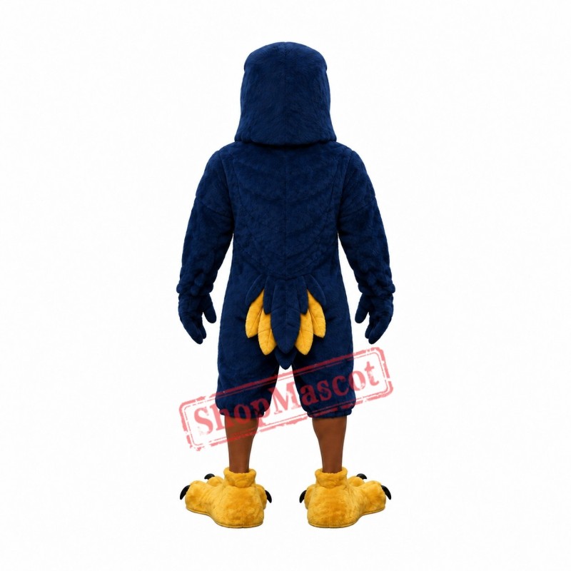 Fierce Black Falcon Mascot Costume Fierce Black Falcon Mascot Costume