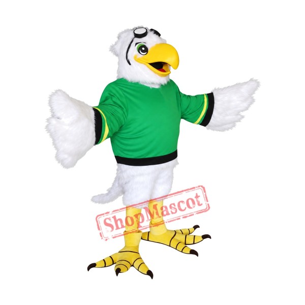 White Eagle Hawk Mascot Costume