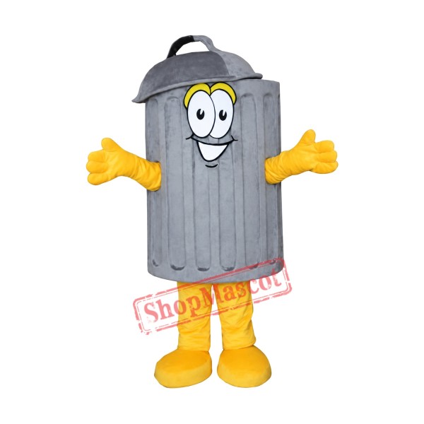 Happy Garbage Can Mascot Costume