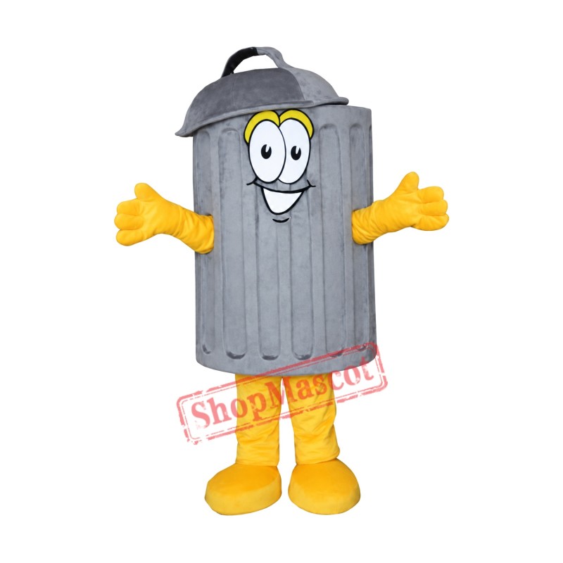 Happy Garbage Can Mascot Costume