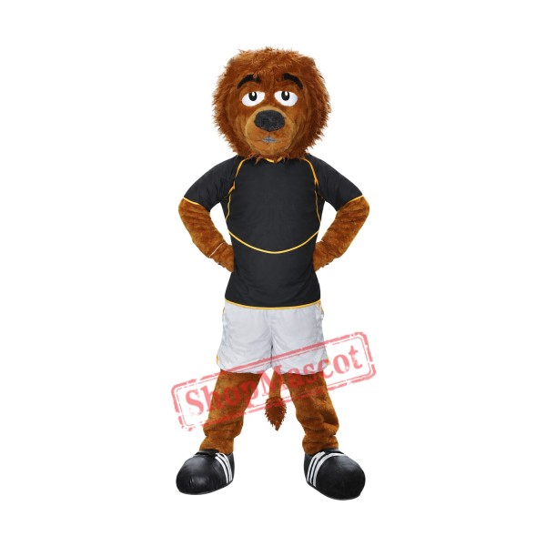 Friendly Sport Lion Mascot Costume