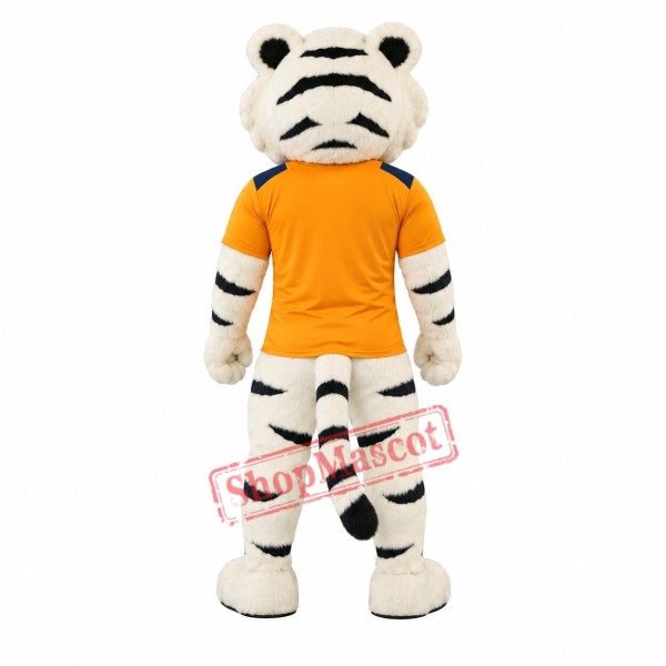 Affordable White Lightweight Tiger Mascot Costume Affordable White Lightweight Tiger Mascot Costume
