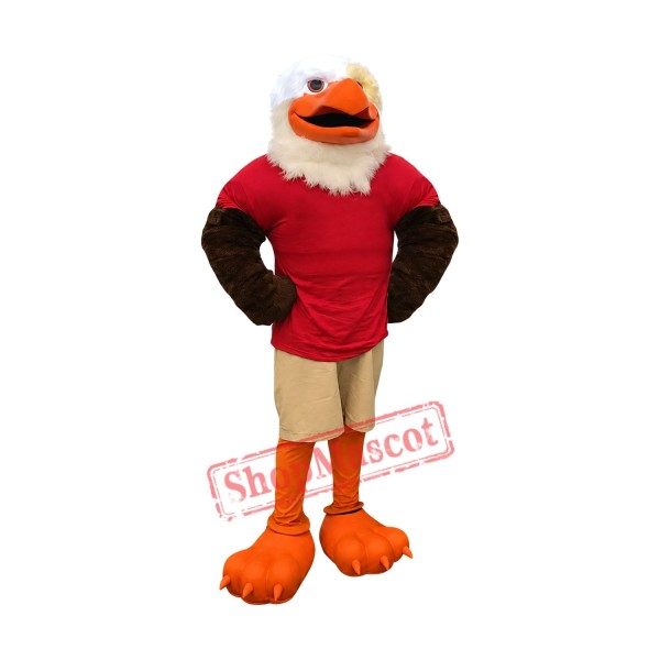 College Energetic Eagle Mascot Costume