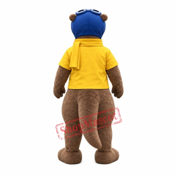 Realistic Lovely Otter Mascot Costume Realistic Lovely Otter Mascot Costume