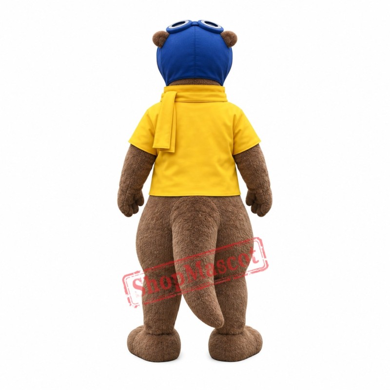 Realistic Lovely Otter Mascot Costume Realistic Lovely Otter Mascot Costume