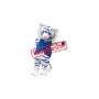 White Blue Tiger Mascot Costume