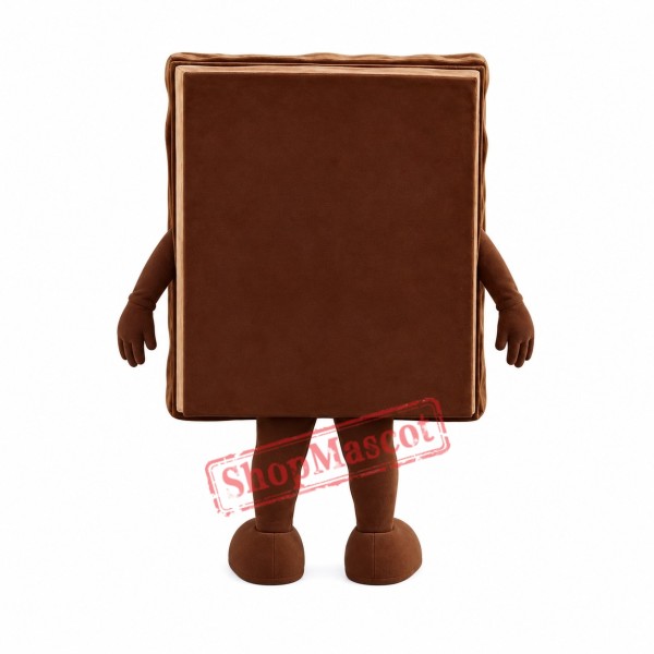 Chocolate Chunks Mascot Costume Chocolate Chunks Mascot Costume
