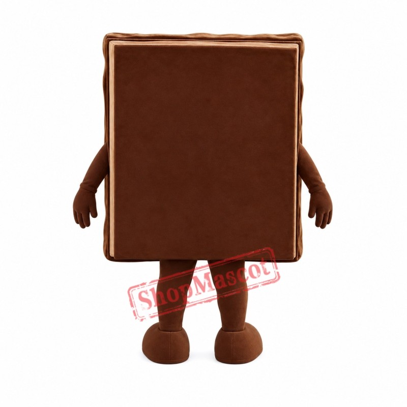 Chocolate Chunks Mascot Costume Chocolate Chunks Mascot Costume