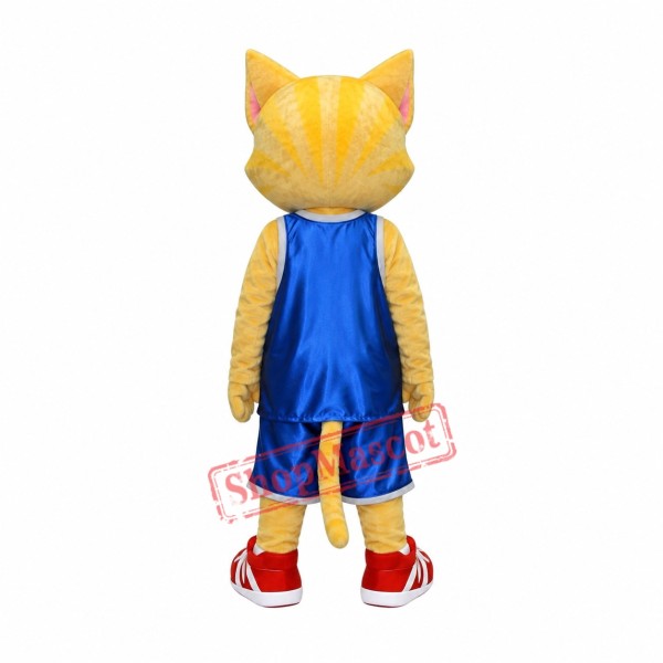 Realistic Yellow Cat Mascot Costume Realistic Yellow Cat Mascot Costume