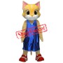 Realistic Yellow Cat Mascot Costume