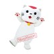 Lovely Lightweight White Cat Mascot Costume