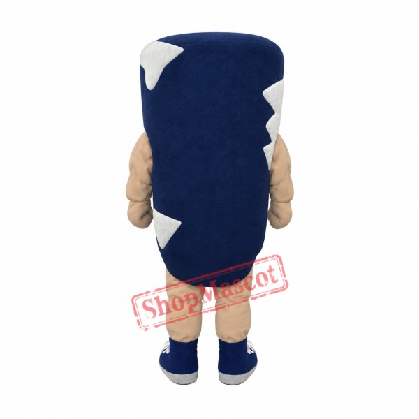 Blue Tornado Mascot Costume Blue Tornado Mascot Costume