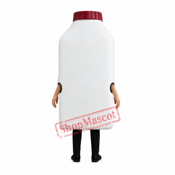Happy Milk Bottle Mascot Costume Happy Milk Bottle Mascot Costume