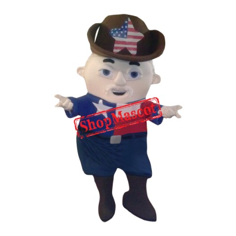 American Cowboy Mascot Costume