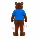 Realistic Friendly Brown Bear Mascot Costume