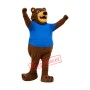 Realistic Friendly Brown Bear Mascot Costume