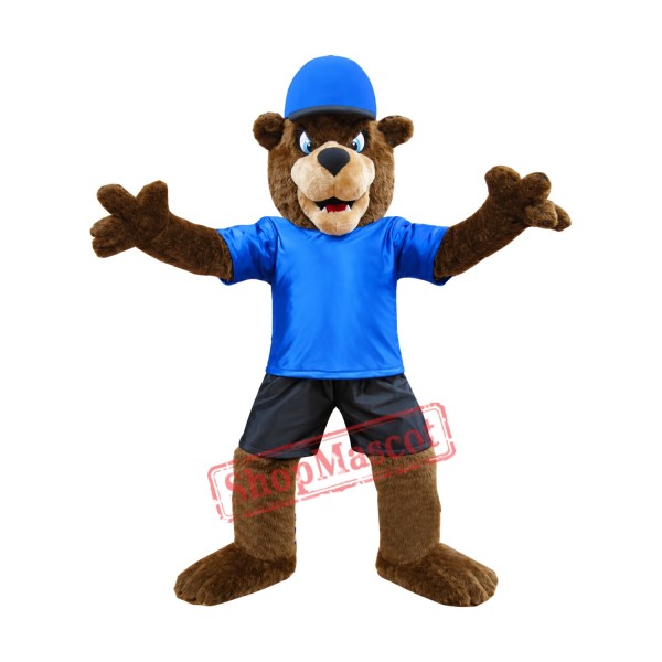 Realistic Fierce Brown Bear Mascot Costume Realistic Fierce Brown Bear Mascot Costume