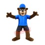 Realistic Fierce Brown Bear Mascot Costume