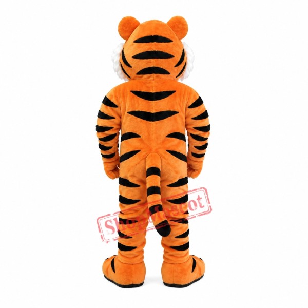 Friendly Realistic Tiger Mascot Costume Friendly Realistic Tiger Mascot Costume