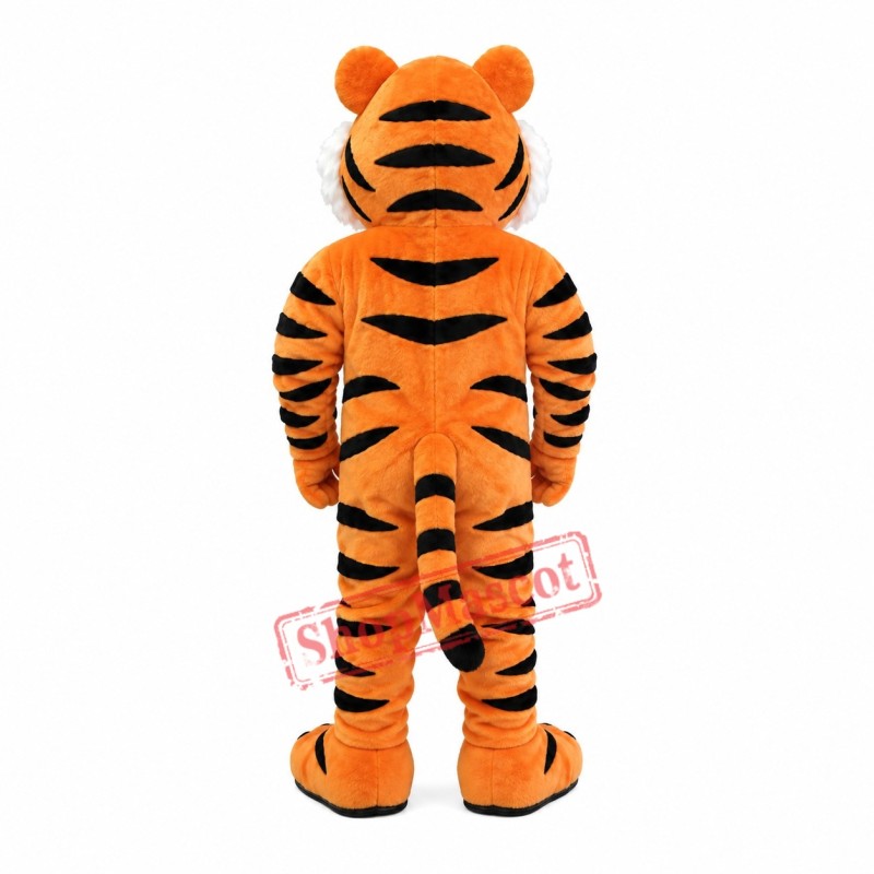 Friendly Realistic Tiger Mascot Costume Friendly Realistic Tiger Mascot Costume