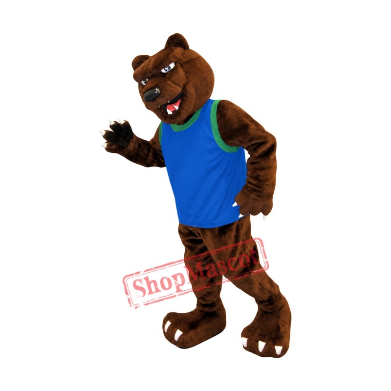 Fierce Realistic Lightweight Brown Bear Mascot Costume