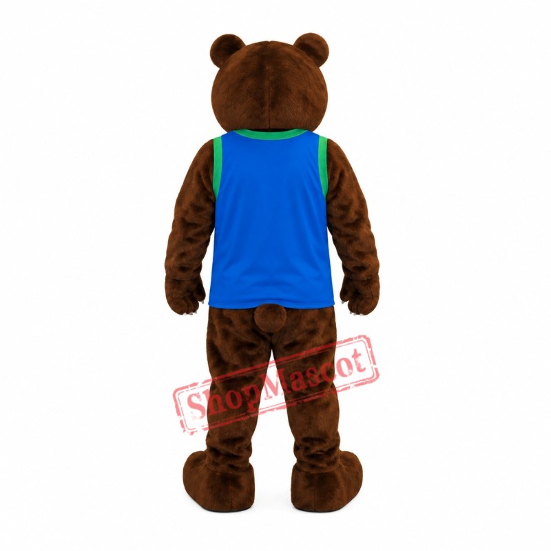 Fierce Realistic Lightweight Brown Bear Mascot Costume