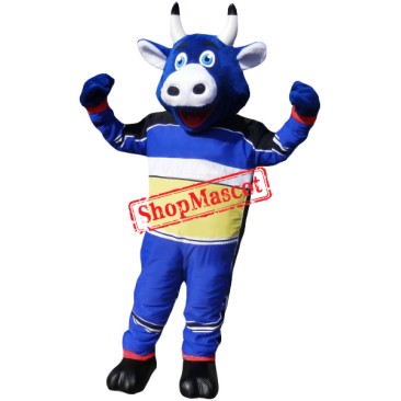 Lovely Lightweight Blue Bull Mascot Costume Lovely Lightweight Blue Bull Mascot Costume
