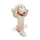 Cute Lightweight White Dog Mascot Costume