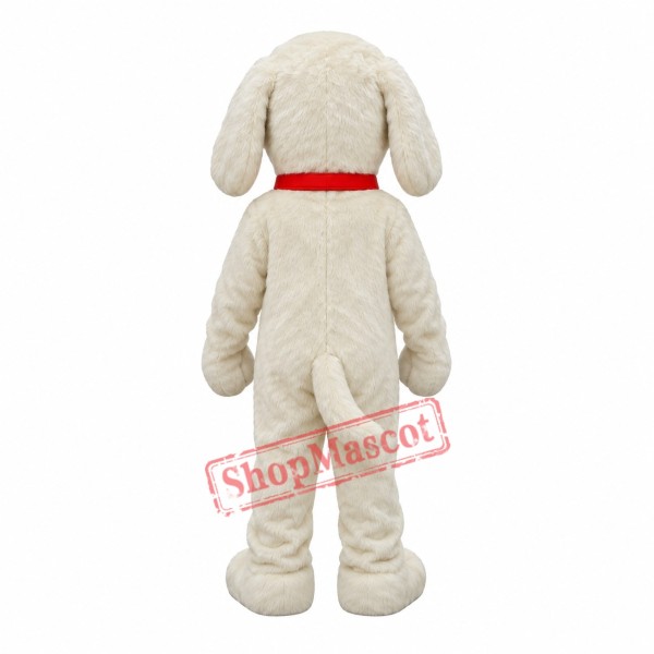 Cute Lightweight White Dog Mascot Costume