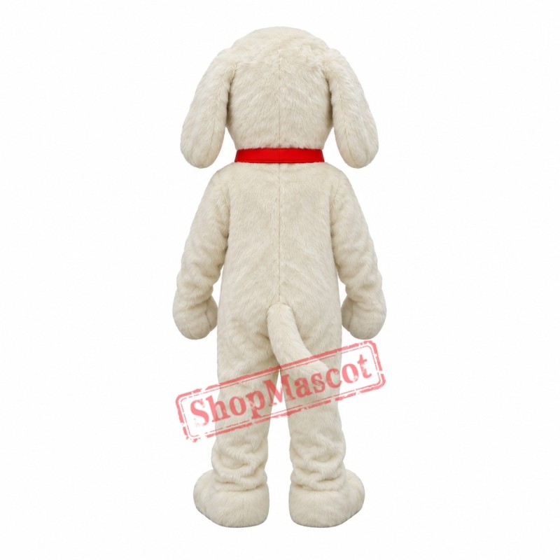Cute Lightweight White Dog Mascot Costume