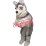 Cute Realistic Husky Dog Mascot Costume