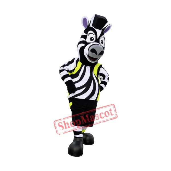 Realistic Sport Zebra Mascot Costume