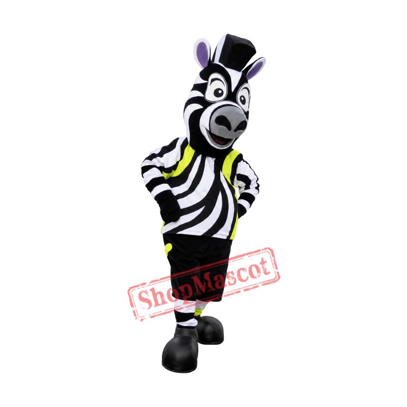 Realistic Sport Zebra Mascot Costume Realistic Sport Zebra Mascot Costume