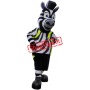 Realistic Sport Zebra Mascot Costume
