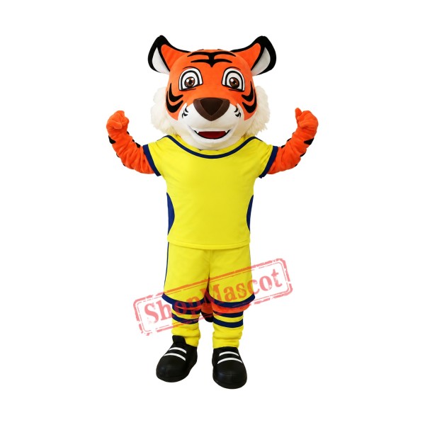 Cute Realistic Tiger Mascot Costume Cute Realistic Tiger Mascot Costume