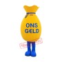 Gold Money Bag Mascot Costume