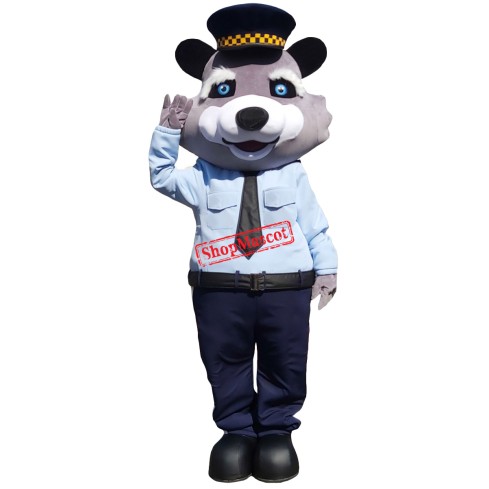 Police Raccoon Mascot Costume