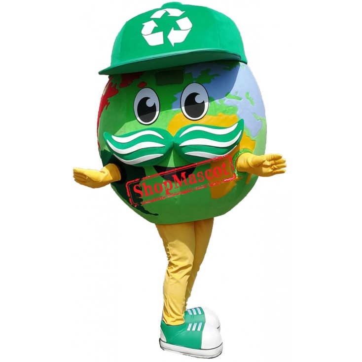 Green Earth Mascot Costume